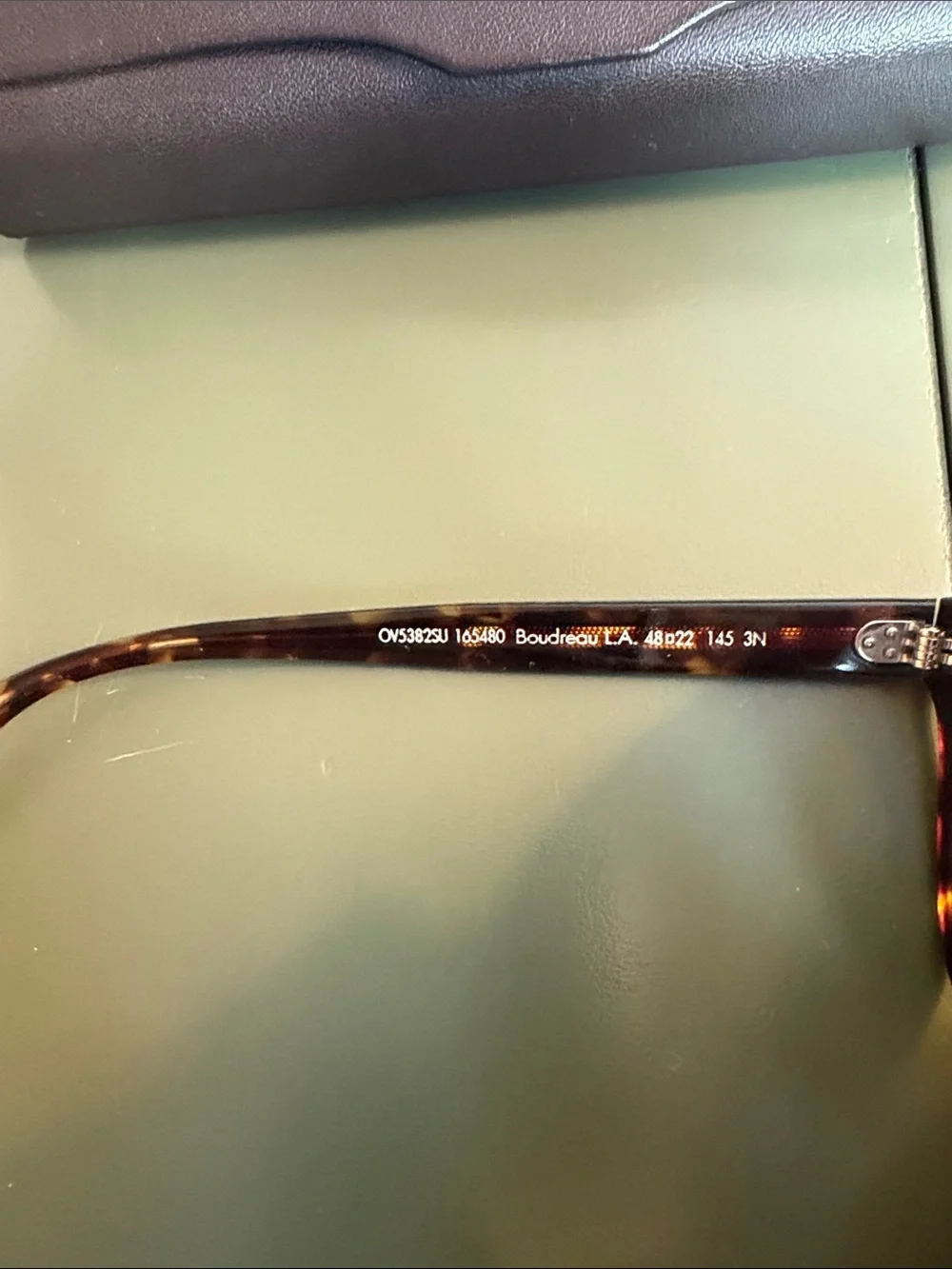 Oliver Peoples Boudreau LA- Brown Tortoise Round Sunglasses with Blue Lenses